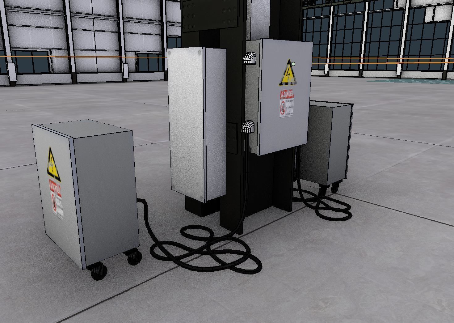 Warehouse Interior 4 - Textured Low-poly 3D model_8