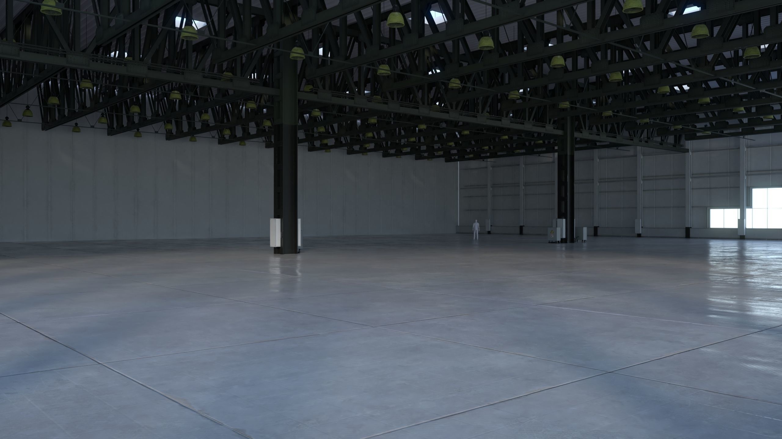 Warehouse Interior 4 - Textured Low-poly 3D model_3