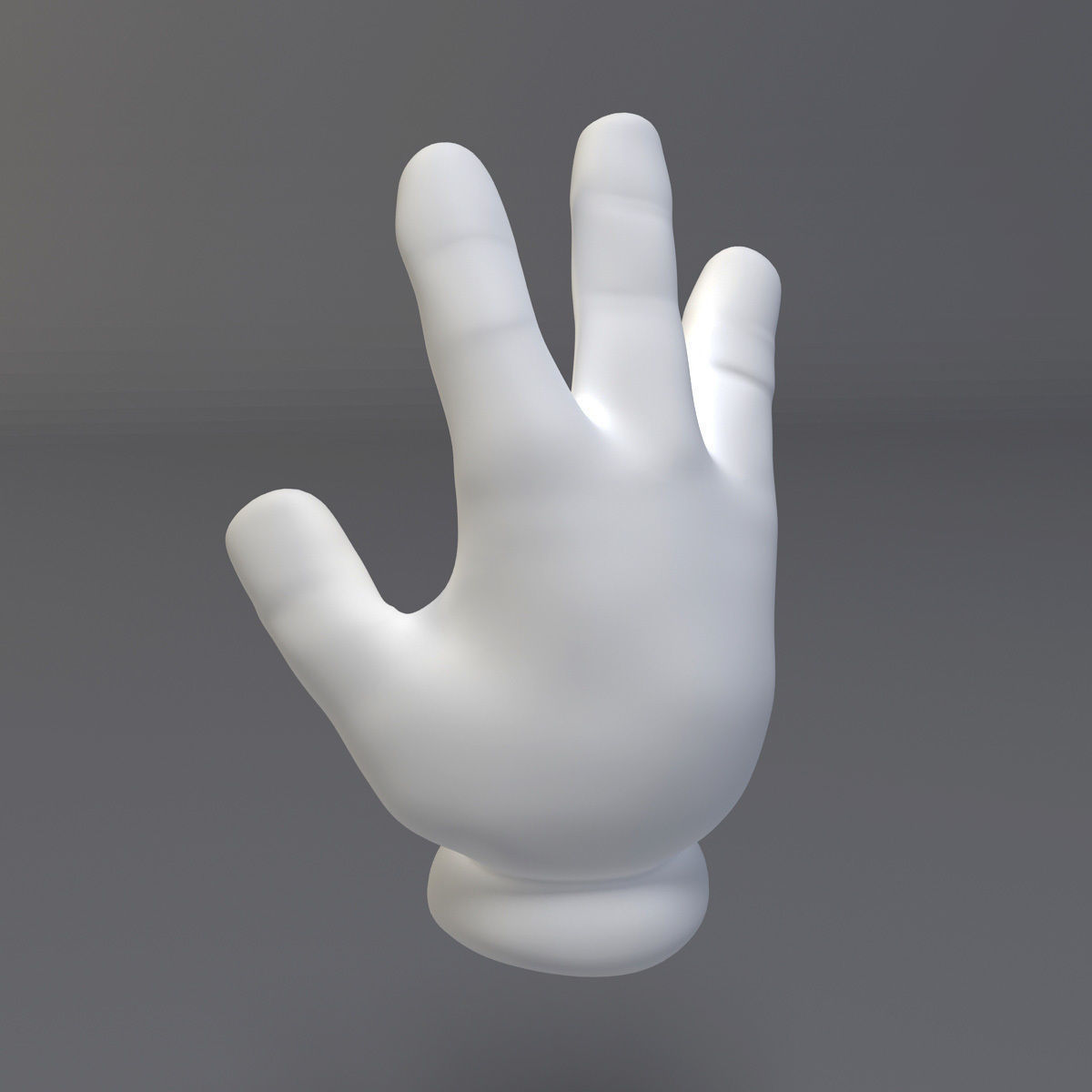 Cartoon Hand Riged Low-poly 3D model_3