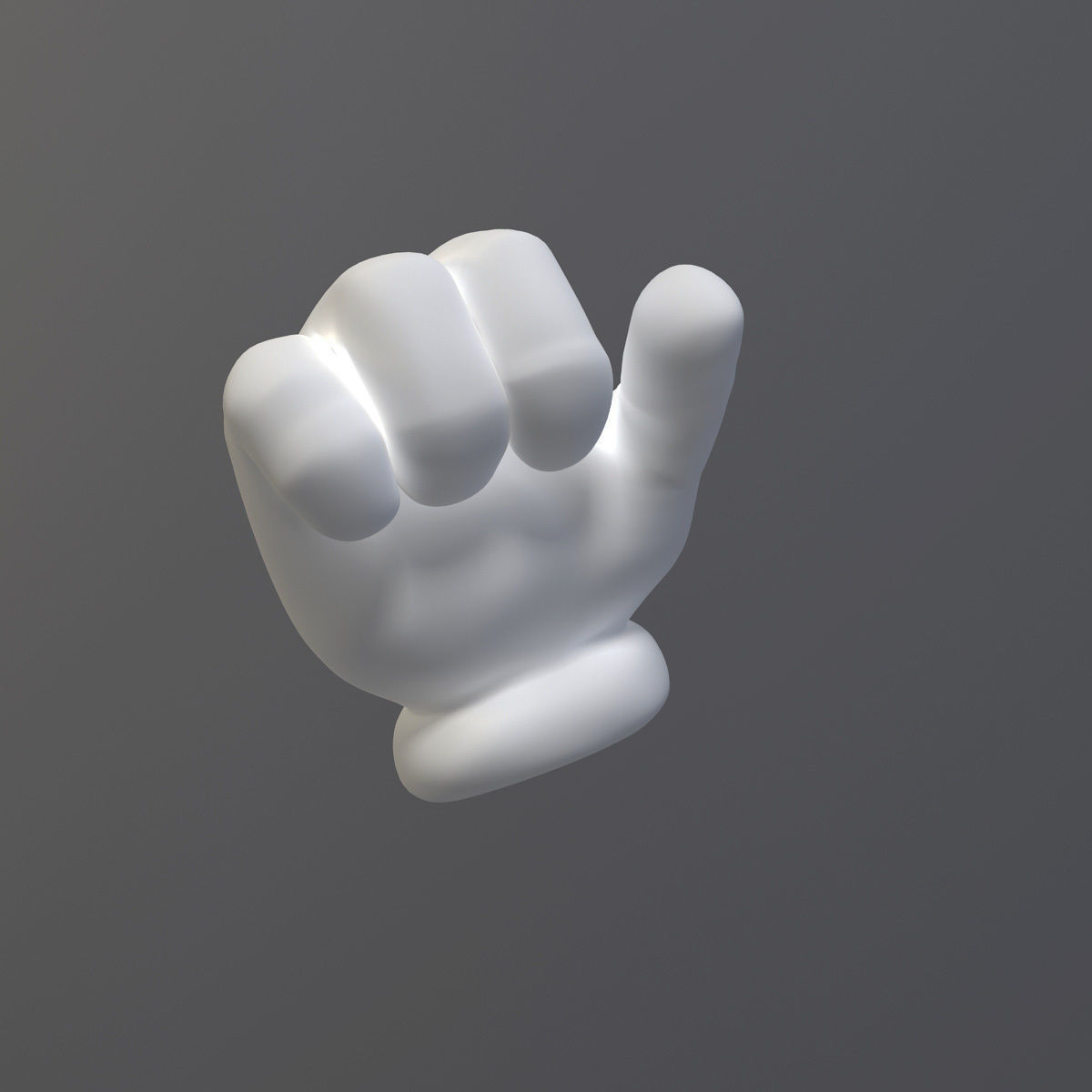 Cartoon Hand Riged Low-poly 3D model_4