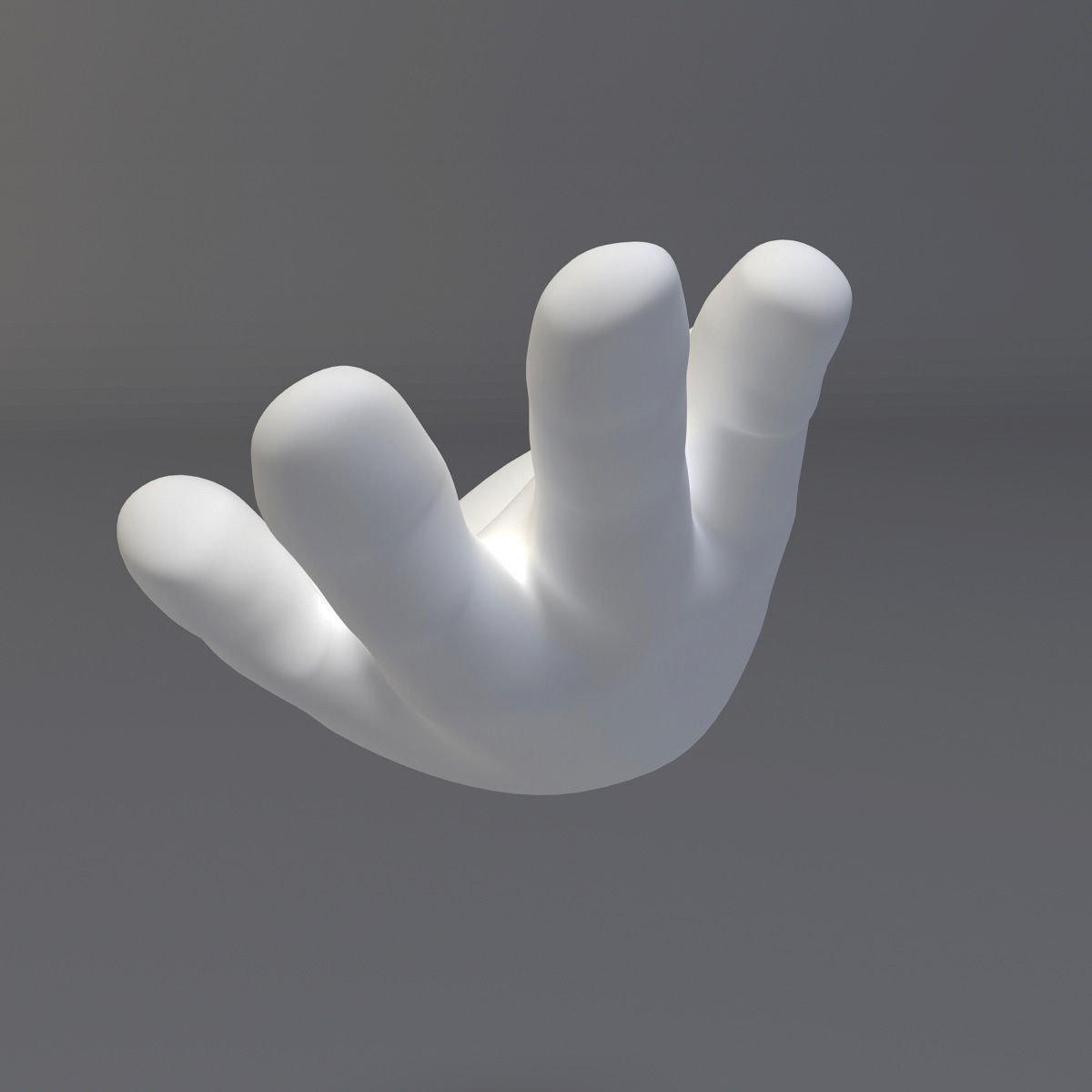 Cartoon Hand Riged Low-poly 3D model_2