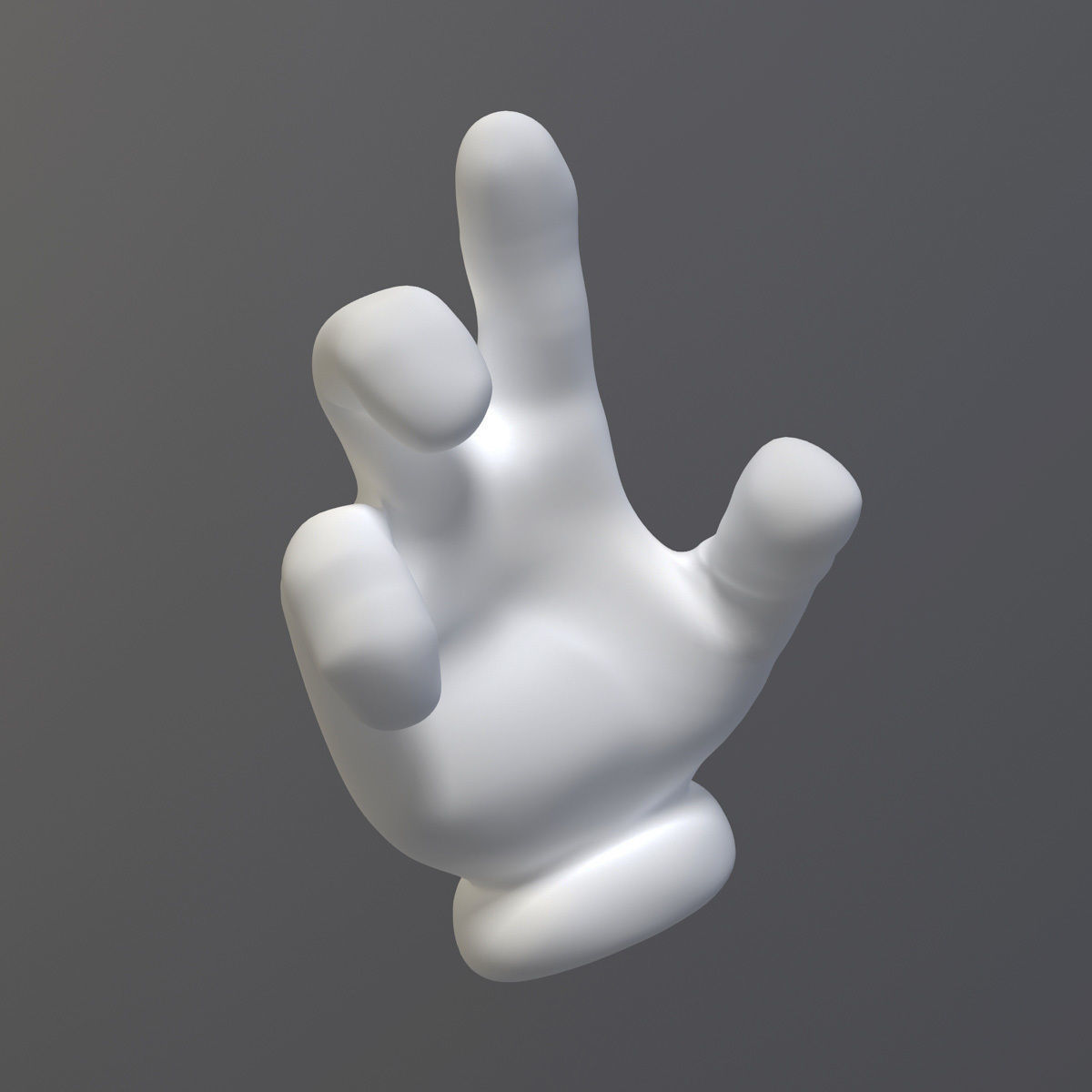 Cartoon Hand Riged Low-poly 3D model_5