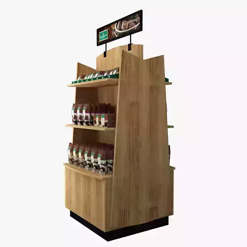 Coffee Stand Starbucks Low-poly 3D model