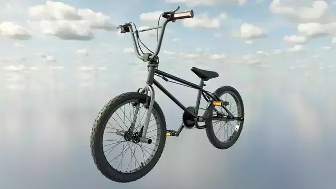 BMX Stunt Bike Low-poly 3D model