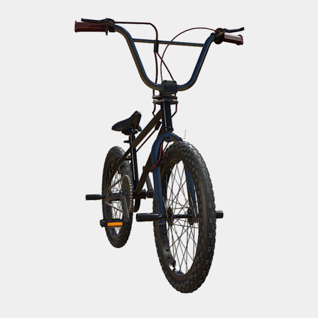 BMX Stunt Bike Low-poly 3D model_6