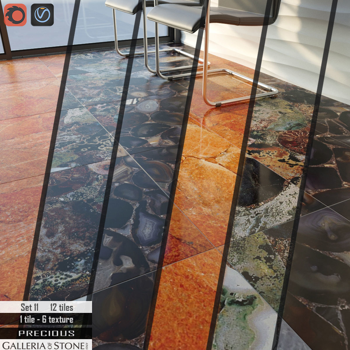 Galleria of Stone Italy Set 11 3D model_1