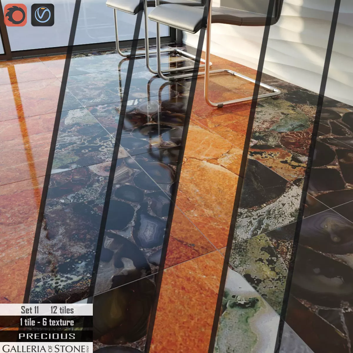 Galleria of Stone Italy Set 11 3D model_0