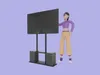 Stylized 3D Female Dancer Character - Cartoon Presenter Girl 3D model ...