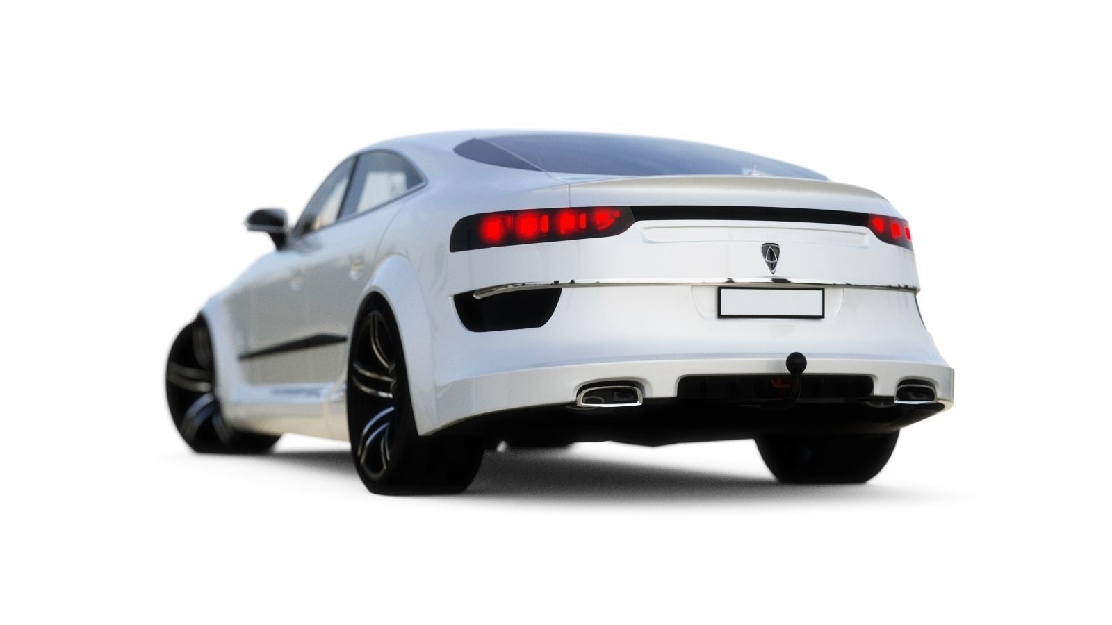 Affekta Luxuria Concept car textured with 5 rims Sport Tuning 3D model_9