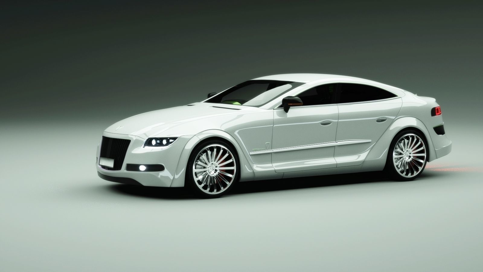 Affekta Luxuria Concept car textured with 5 rims Sport Tuning 3D model_2