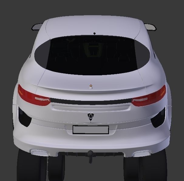 Affekta Luxuria Concept car textured with 5 rims Sport Tuning 3D model_32