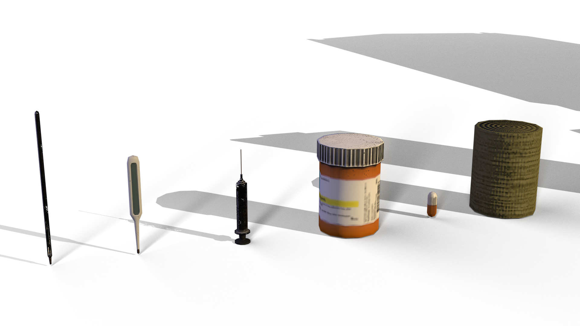 Medical Props Pack GameReady 3D Models Low-poly 3D model_3