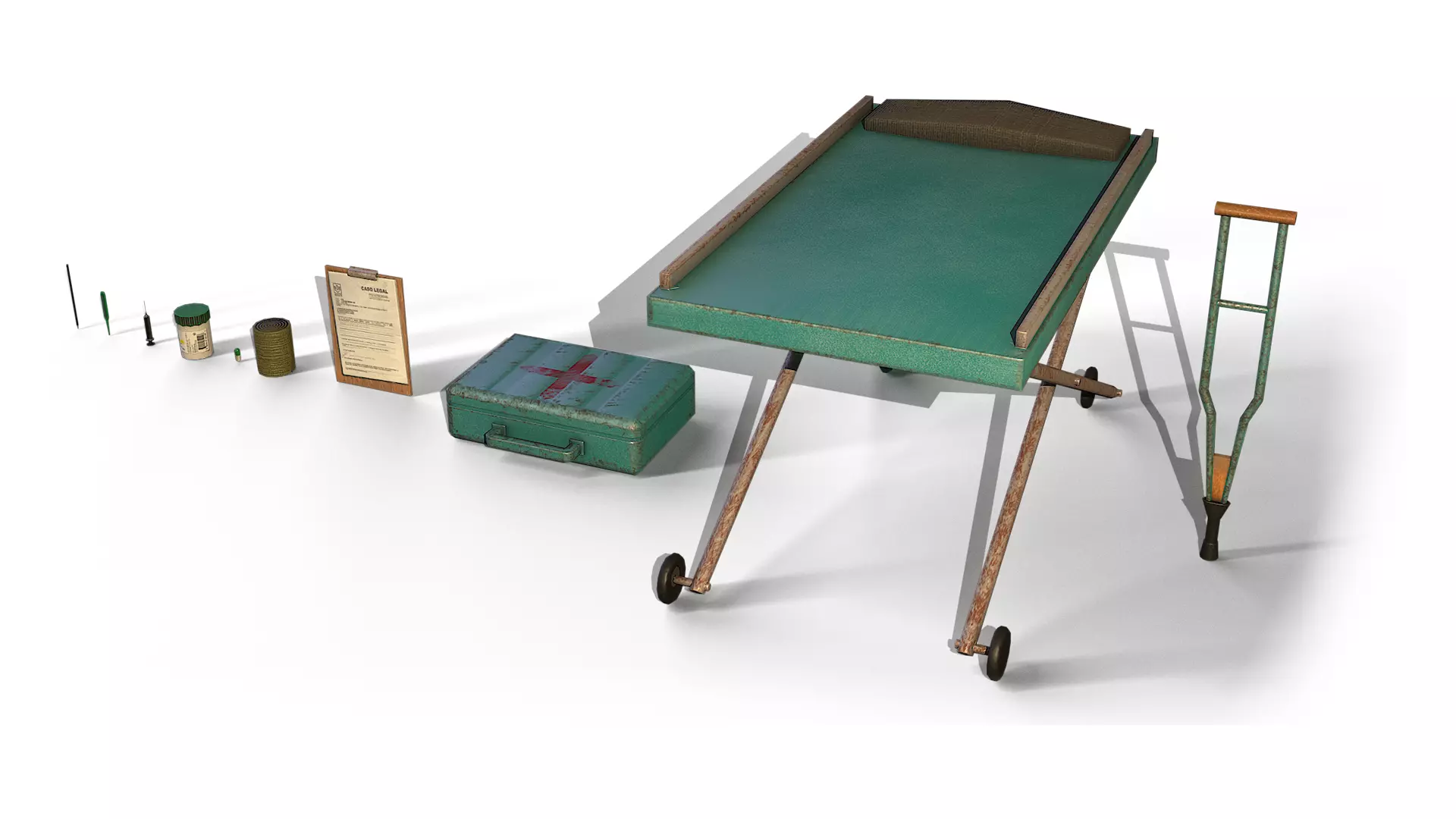 Medical Props Pack GameReady 3D Models Low-poly 3D model_0