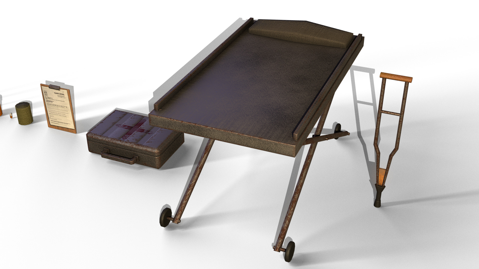 Medical Props Pack GameReady 3D Models Low-poly 3D model_6