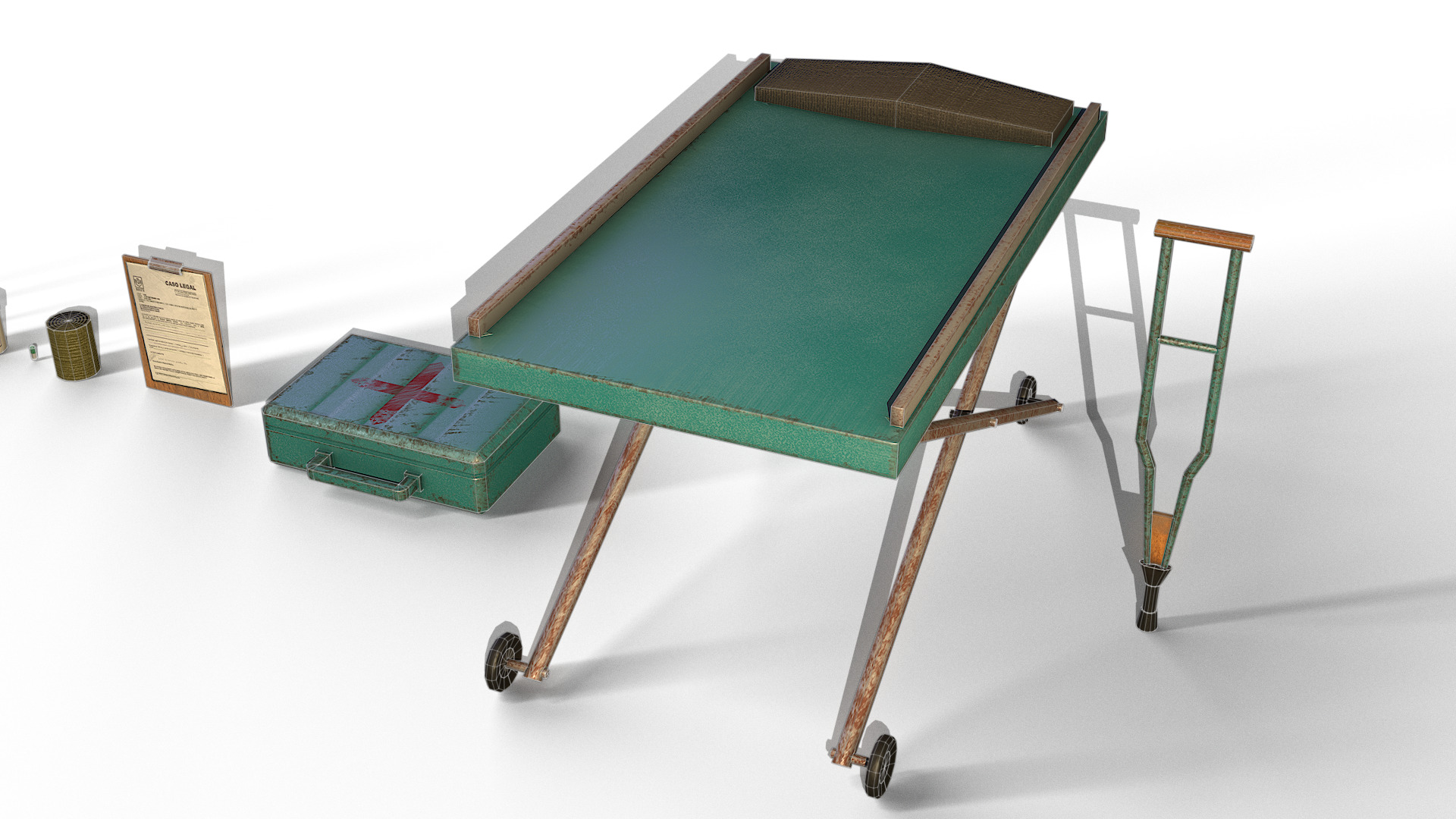 Medical Props Pack GameReady 3D Models Low-poly 3D model_8