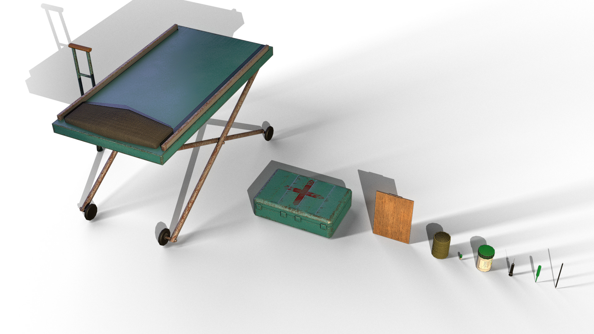 Medical Props Pack GameReady 3D Models Low-poly 3D model_2