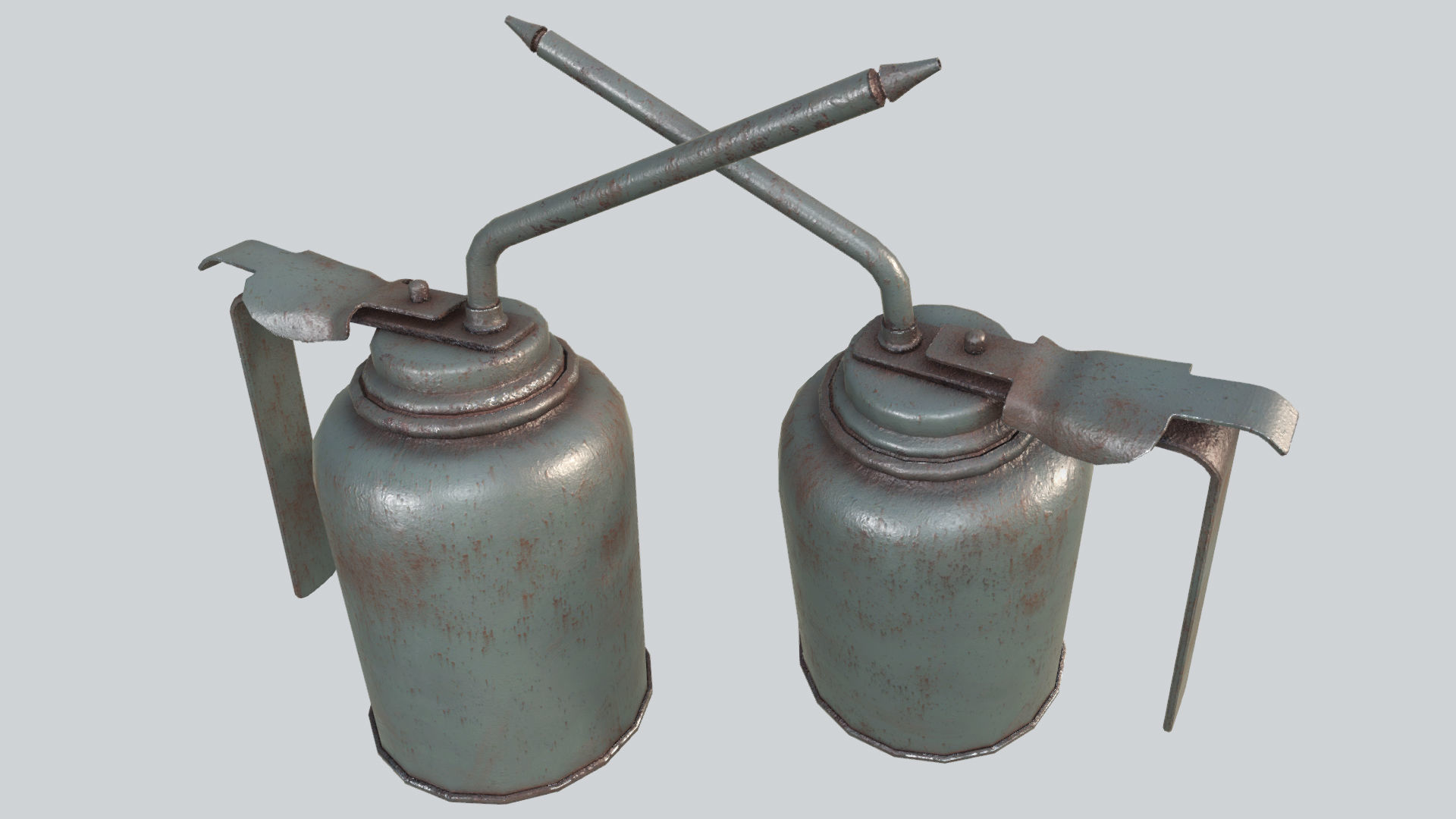 Oil Canisters Collection PBR Low-poly 3D model_5