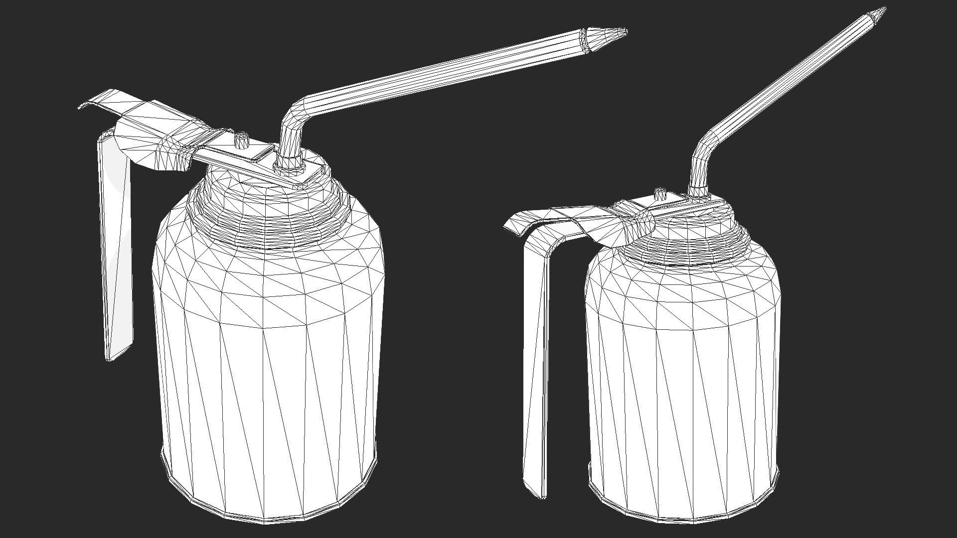 Oil Canisters Collection PBR Low-poly 3D model_10