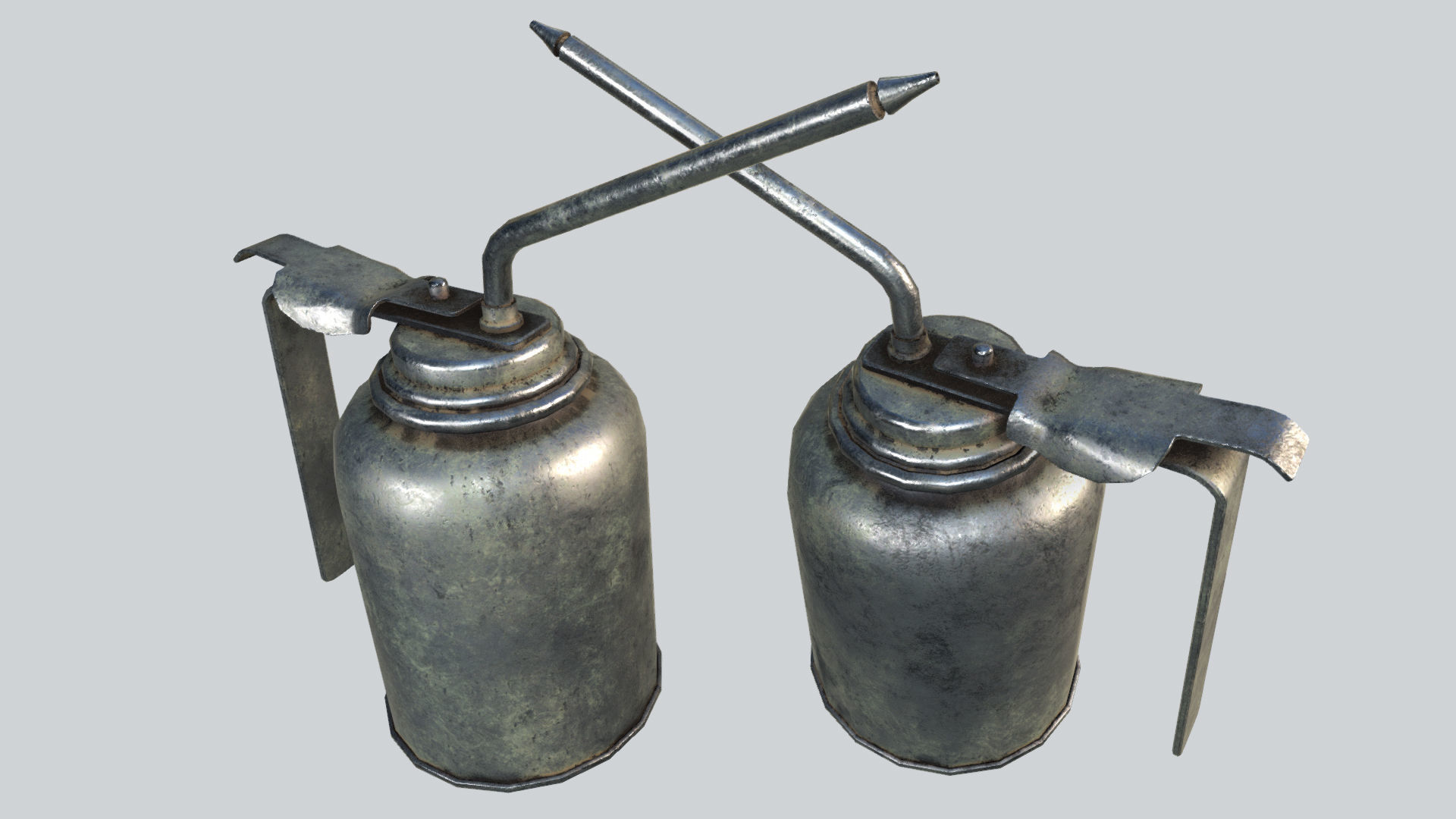 Oil Canisters Collection PBR Low-poly 3D model_6