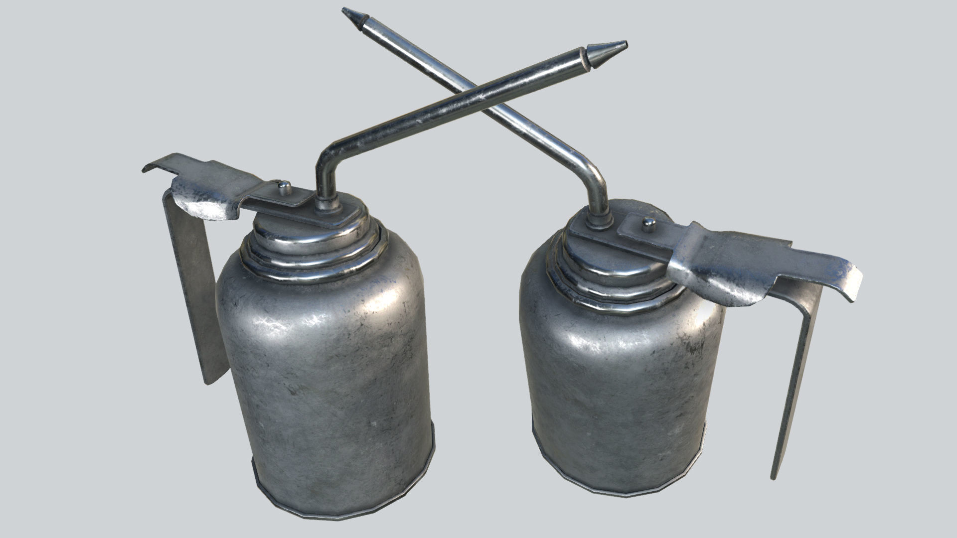 Oil Canisters Collection PBR Low-poly 3D model_7