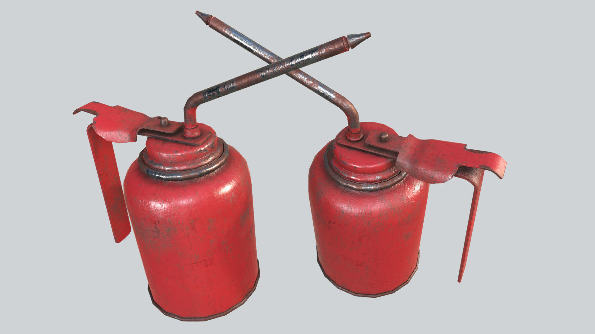 Oil Canisters Collection PBR Low-poly 3D model_4