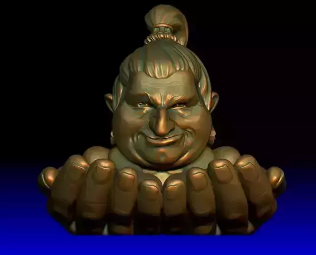 Ashtray 1 buddha head