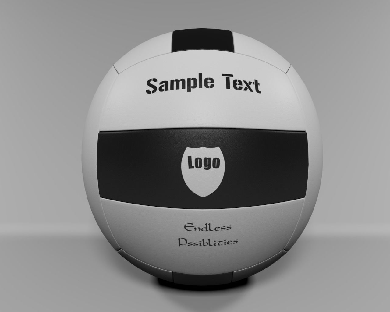 Volleyball ball 3D model_3