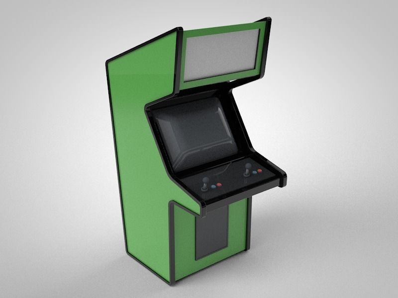 Retro Arcade Game 3D model_0