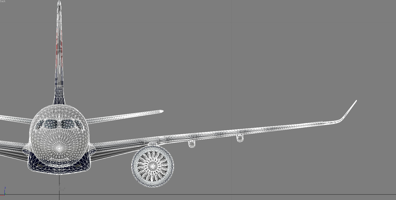 Airbus 220 Bombardier C Series 100  CS100 Delta airlines livery Low-poly 3D model_22