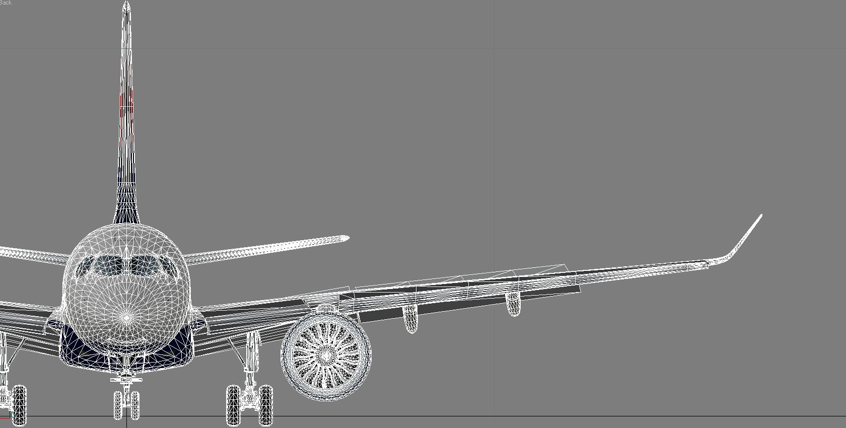 Airbus 220 Bombardier C Series 100  CS100 Delta airlines livery Low-poly 3D model_23