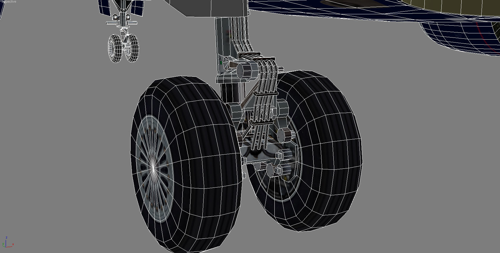 Airbus 220 Bombardier C Series 100  CS100 Delta airlines livery Low-poly 3D model_16