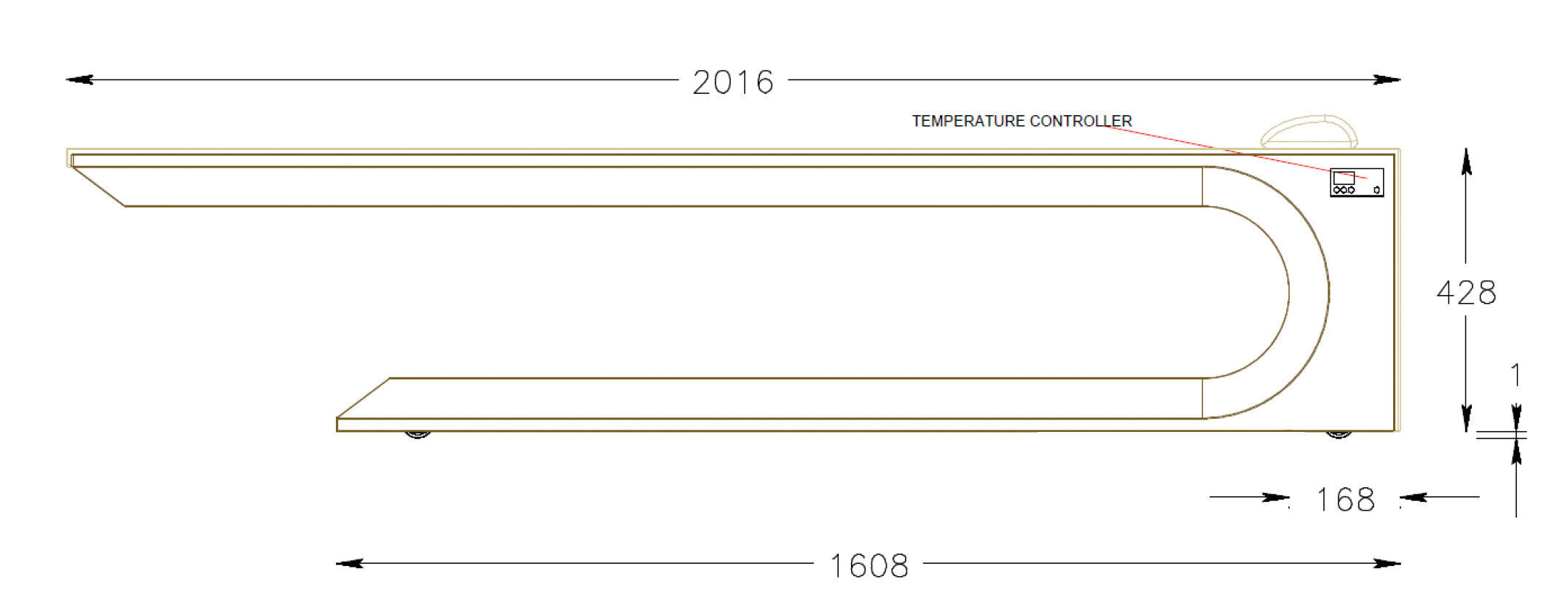 Square Hammam day-bed 3D model_16
