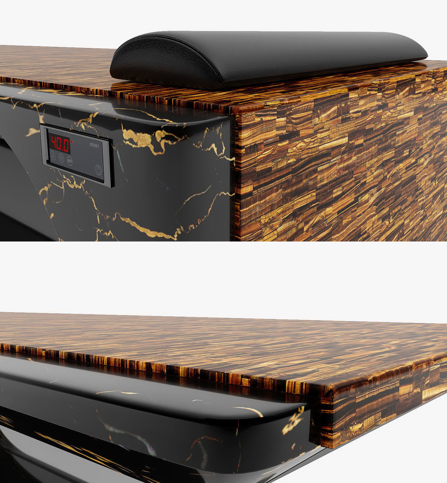 Square Hammam day-bed 3D model_3