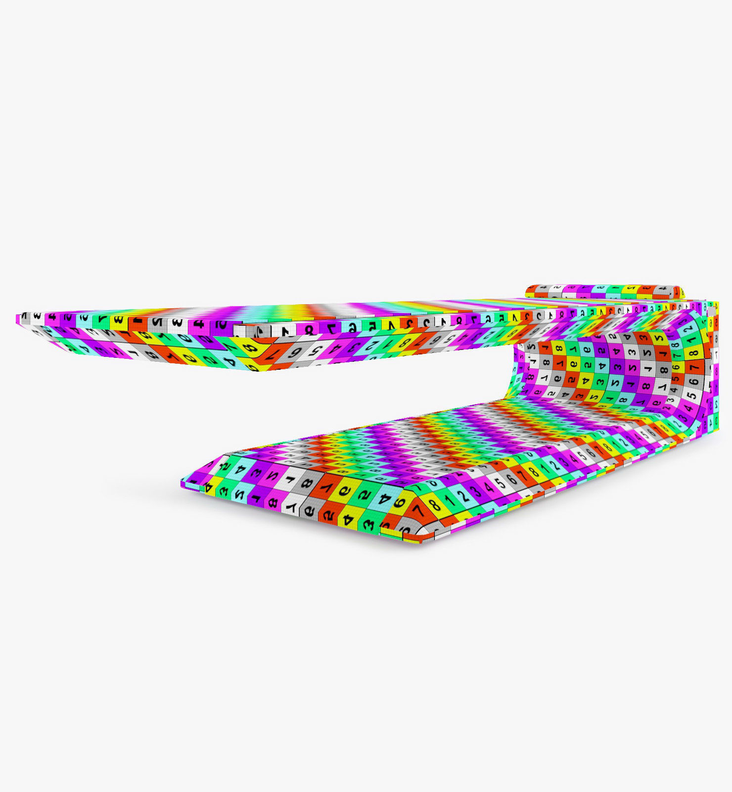 Square Hammam day-bed 3D model_11