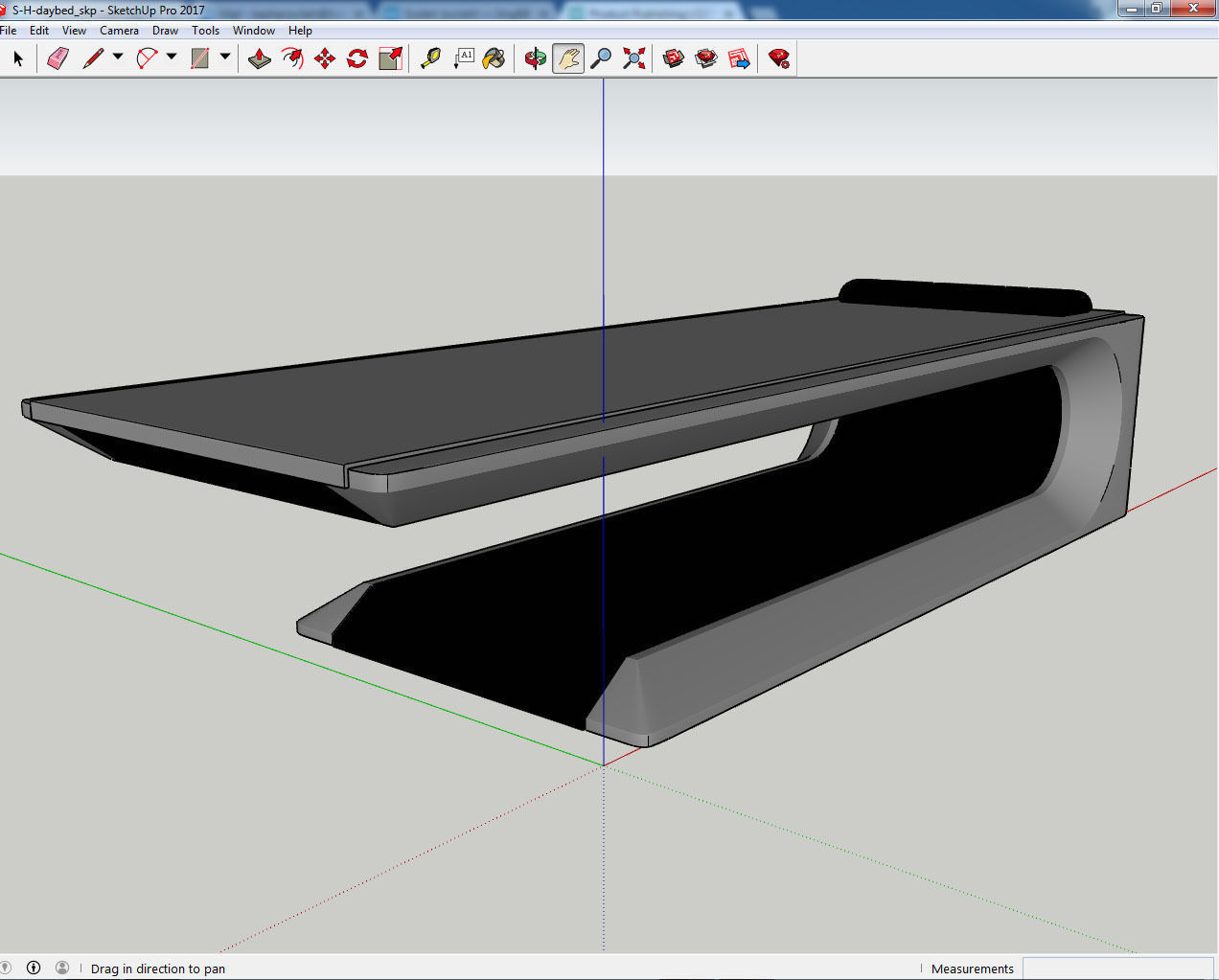 Square Hammam day-bed 3D model_18