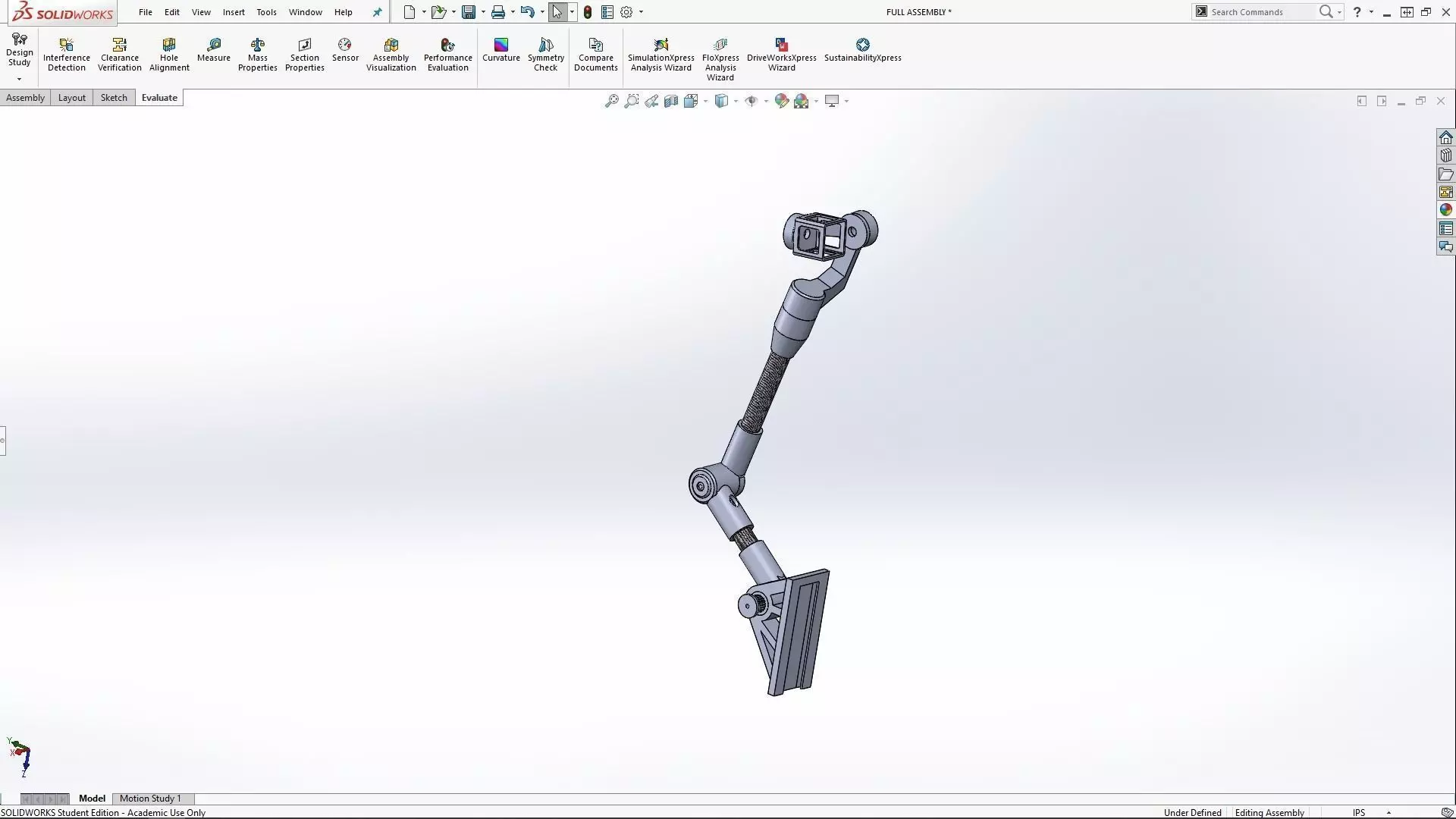 Back Mounted Gimbal Arm  3D print model_0