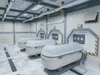 3D model Sci-Fi Cryogenic Bay and Sleep Pod Kit VR / AR / low-poly ...