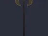 3D model Low-Poly Pixelated Medieval Battle Axe VR / AR / low-poly ...