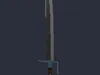 3D model Low-Poly Pixelated Medieval Messer VR / AR / low-poly | CGTrader