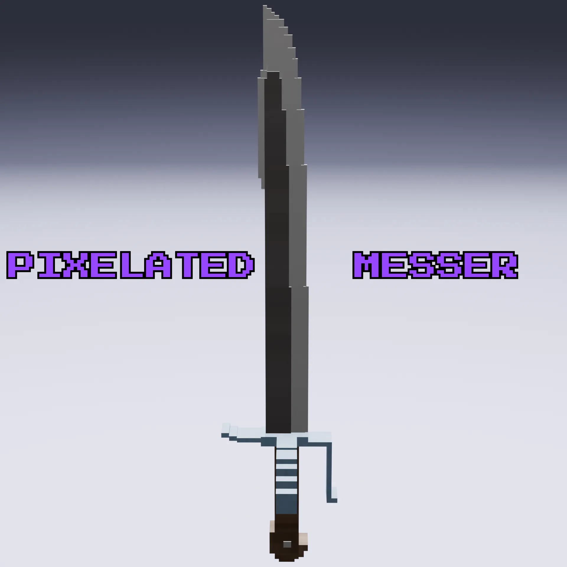 3D model Low-Poly Pixelated Medieval Messer VR / AR / low-poly | CGTrader