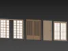 Japanese shoji sliding door 3D model | CGTrader