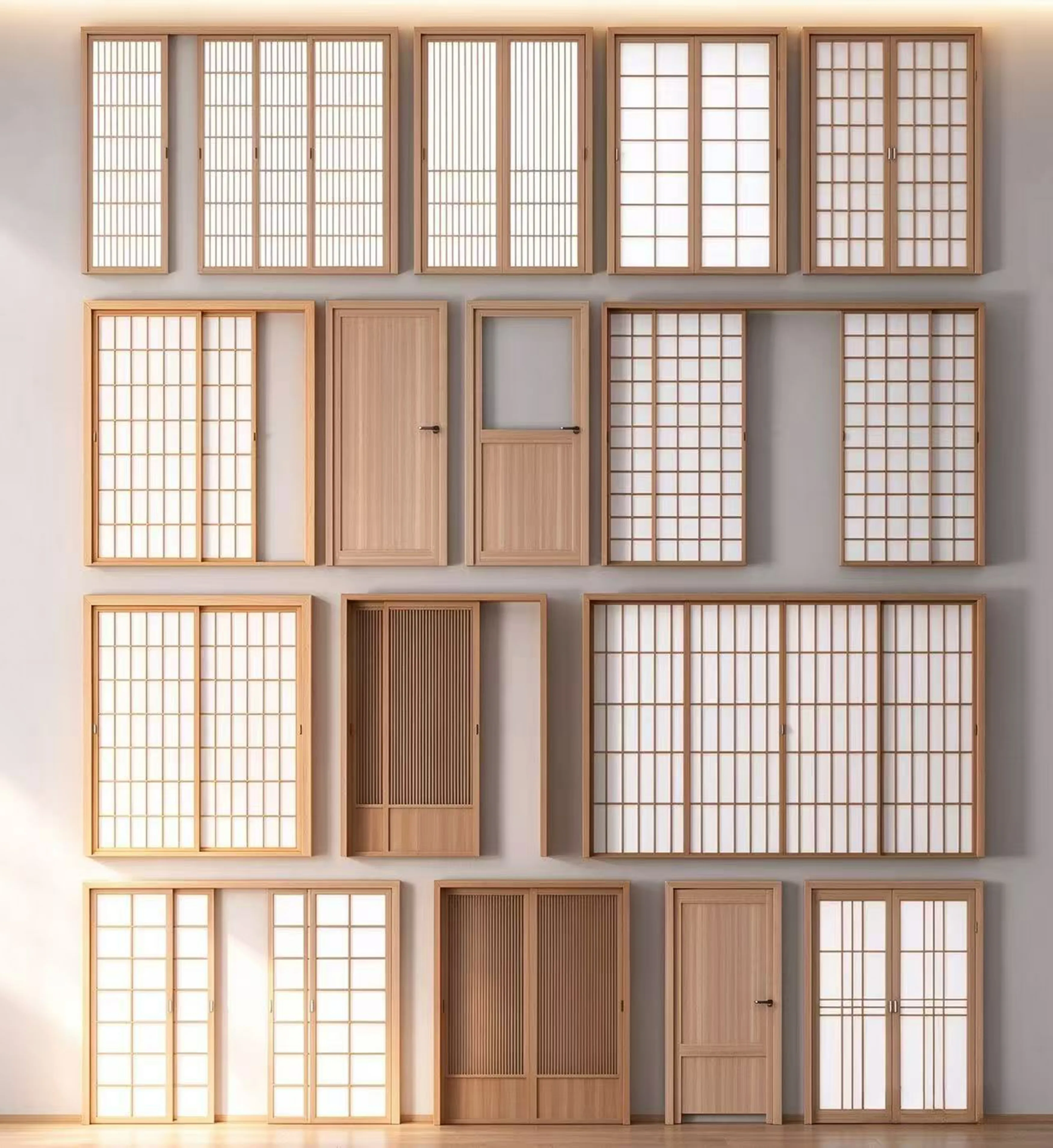 Graph Paper For Woodworking Projects Japanese shoji sliding door 3D model | CGTrader