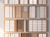 Japanese shoji sliding door 3D model | CGTrader