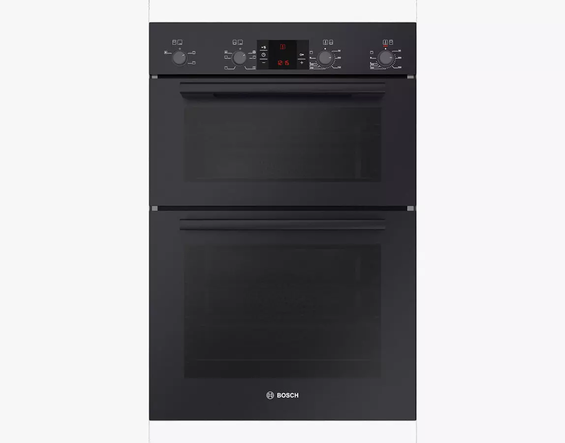 Built-in double multi-function oven HBM43B260B black Serie 6 3D model_0