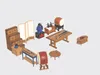 3D model Low Poly Samurai Castle Set - 21 Assets VR / AR / low-poly ...