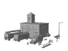 3D model Low Poly Fire Station Garage Set - 20 Assets VR / AR / low ...