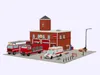 3D model Low Poly Fire Station Garage Set - 20 Assets VR / AR / low ...