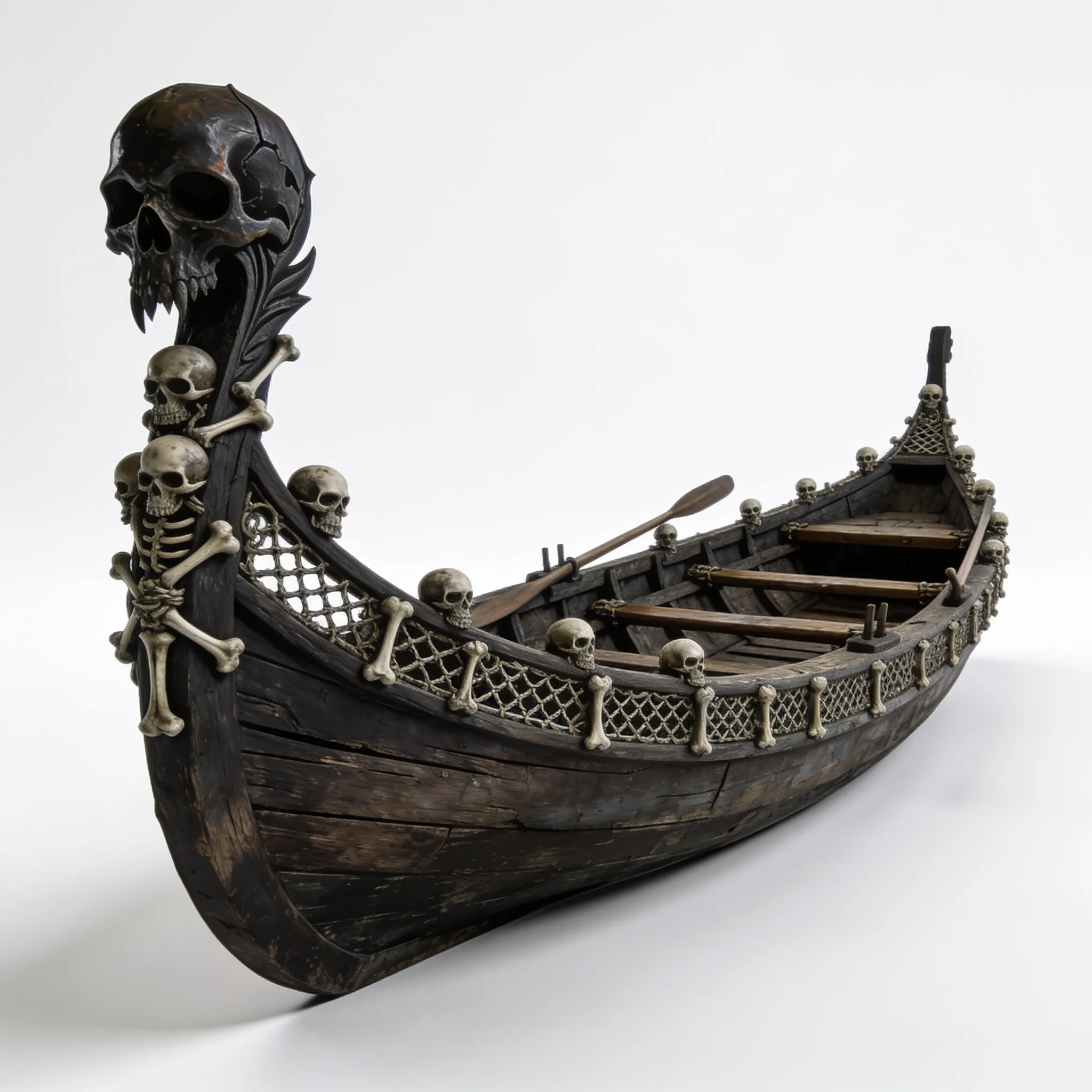 3D model Gothic Skeleton Longboat 3D Model VR / AR / low-poly | CGTrader
