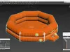 Emergency Inflatable Life Raft 3D model | CGTrader