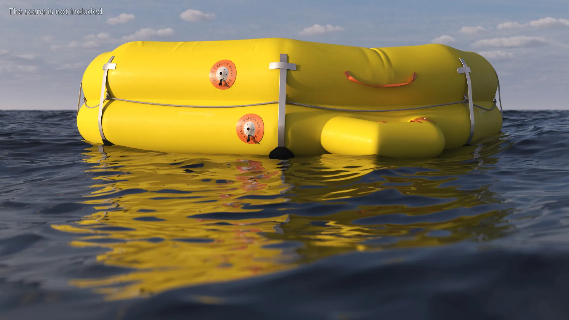Rescue Inflatable Raft 3D model | CGTrader
